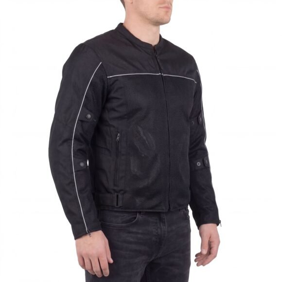 vance velocity 3 season mesh motorcycle jacket with ce armor & removeable liner.