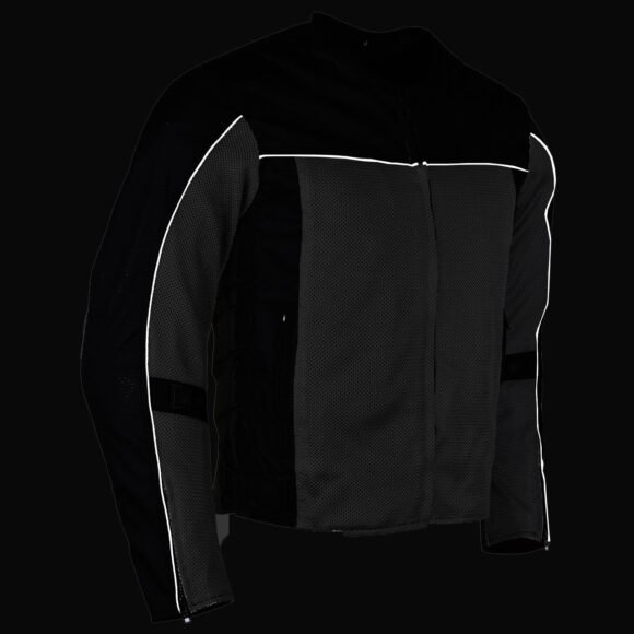 vance velocity 3 season mesh motorcycle jacket with ce armor & removeable liner.