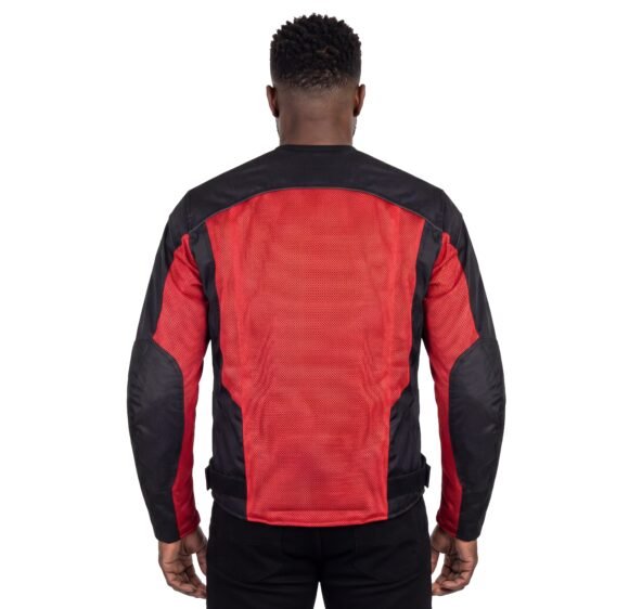 vance men's 3 season mesh/textile ce armor motorcycle jacket