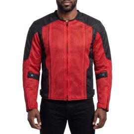 vance men's 3 season mesh/textile ce armor motorcycle jacket