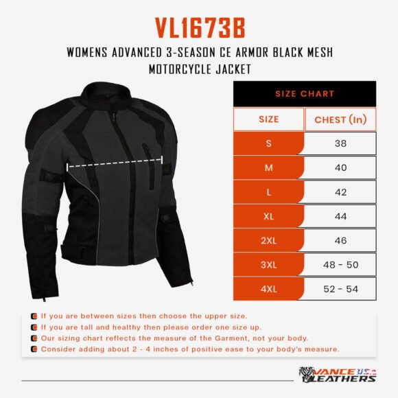 advance vance womens black mesh jacket | ce armor | all weather season