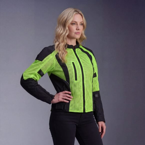 womens high visibility mesh jacket | ce armor | removeable thermal liner