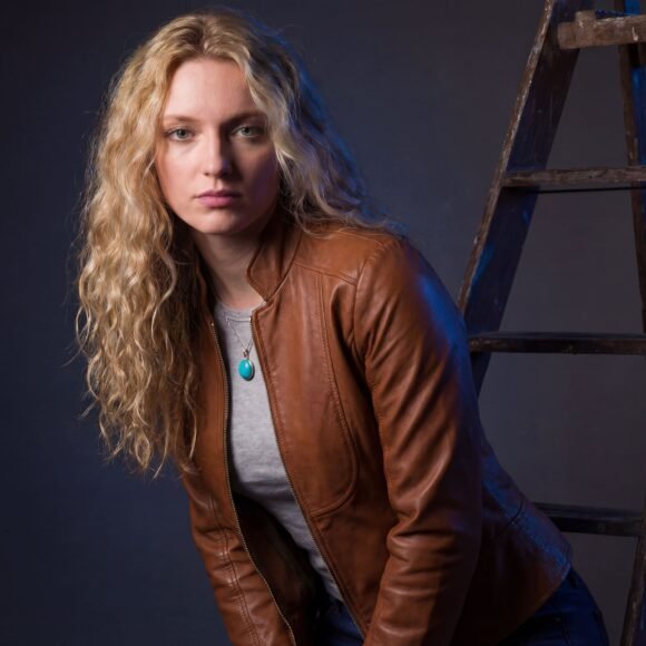 vance leathers maya ladies fitted jacket | soft lightweight brown leather