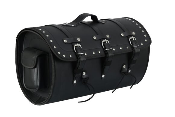 vance premium studded pvc rear tail pack with quick release straps & side pockets