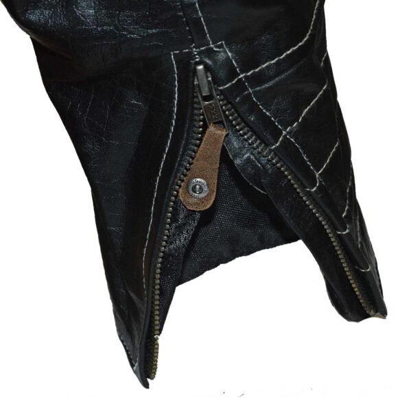 womens black | brown leather jacket | vintage style | concealed carry