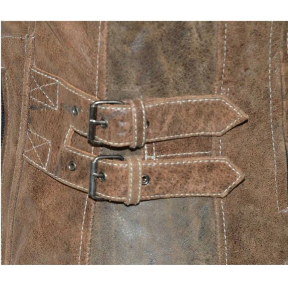womens black | brown leather jacket | vintage style | concealed carry